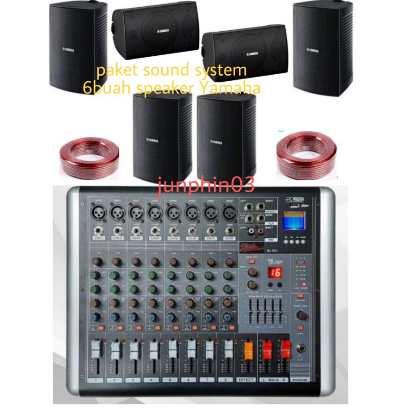 Jual Paket Sound System Cafe Restoran Kantor Dll Titik Speaker Yamaha