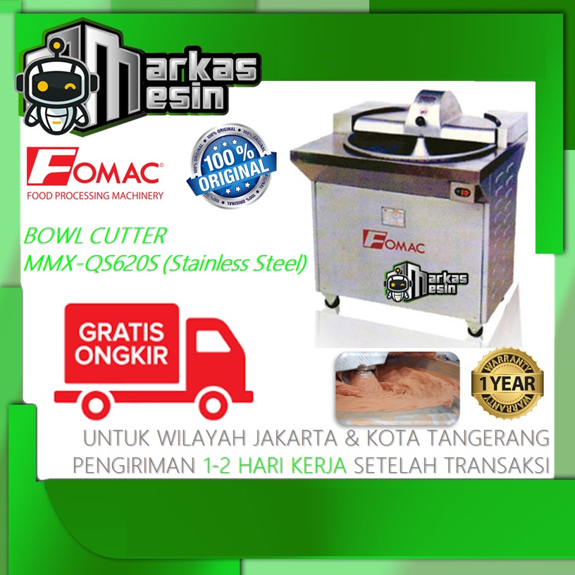 Jual Mesin Pengaduk Adonan Daging Bakso Bowl Cutter Mmx Qs S Fomac