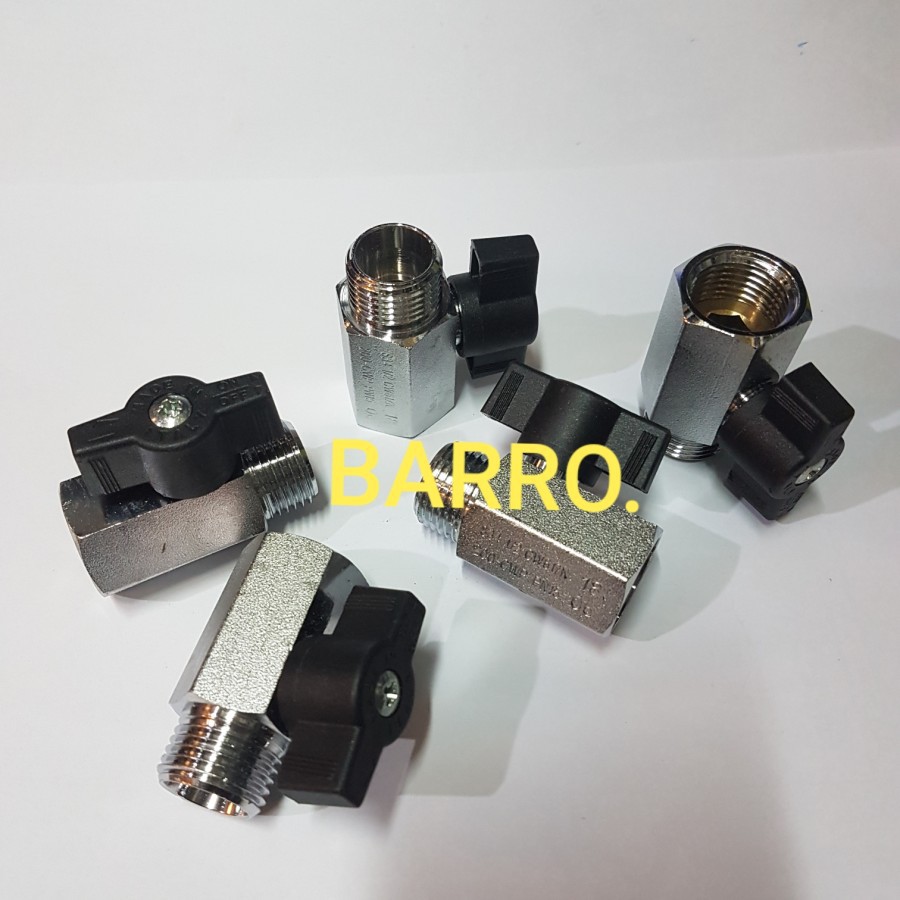 Jual Mini Ball Valve Italy Drat Male X Female Kran Keran Air Kupu