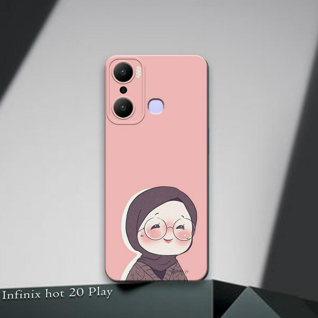 Jual Case Model Hijabs Case Hp Infinix Hot 20 Play PICKS STORE Softcase Kesing Hp