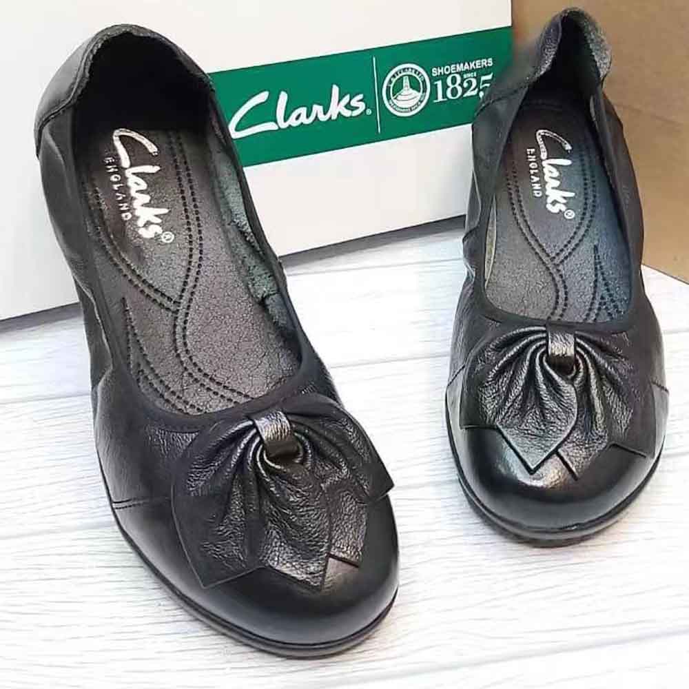 Jual Clarks New Sepatu Pita Woman Clarks Flat Wanita Kulit Asli