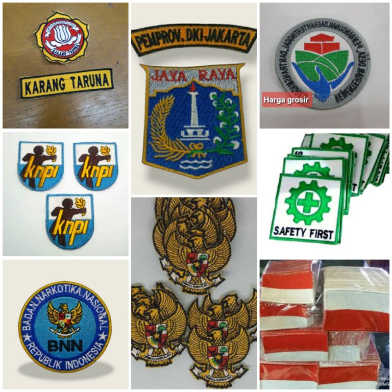 Jual Custom Patch Logo Emblem Bordir Jaya Raya Logo Karang Taruna Logo