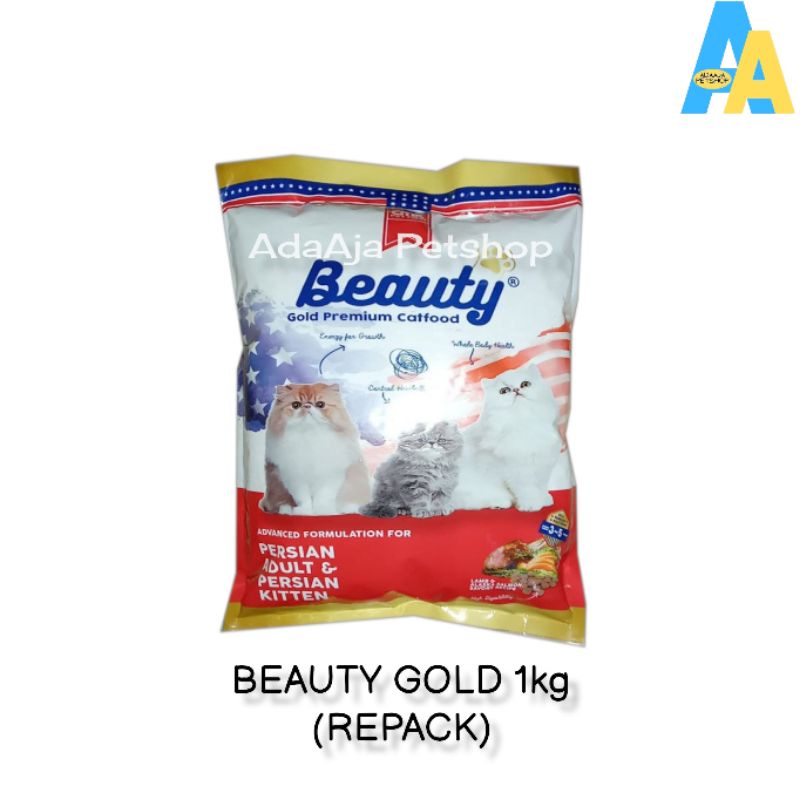 Jual Makanan Kucing Beauty Gold Persian 1kg Shopee Indonesia