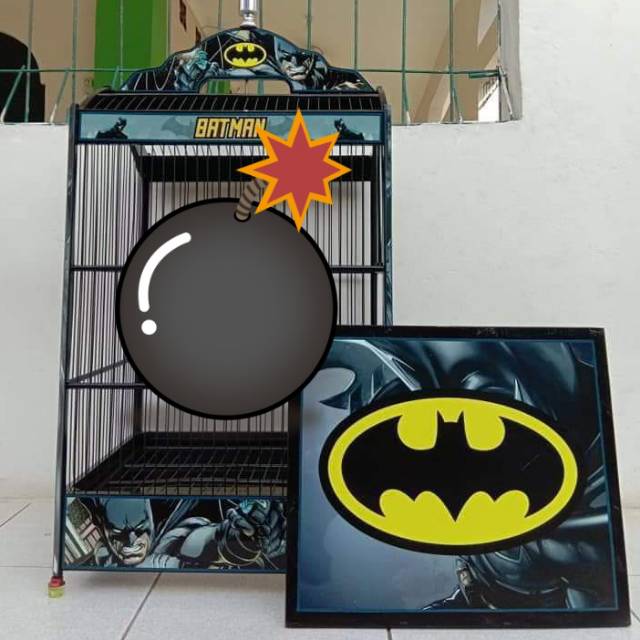 Jual Stiker Dekal Sangkar Kotak Motiv Batman Shopee Indonesia