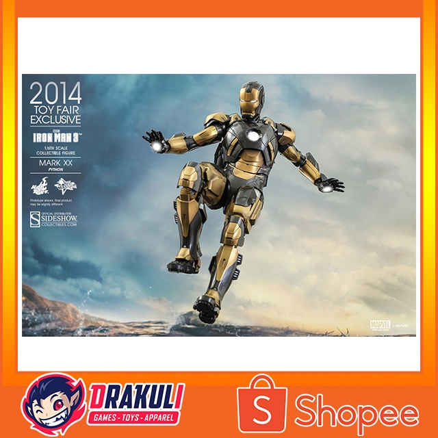 Jual Hot Toys 1 6th Scale Iron Man 3 Iron Man Mark XX Python Shopee