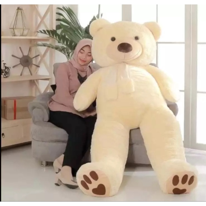 Jual Boneka Besar Beruang Teddy Bear Jumbo Meter Shopee Indonesia