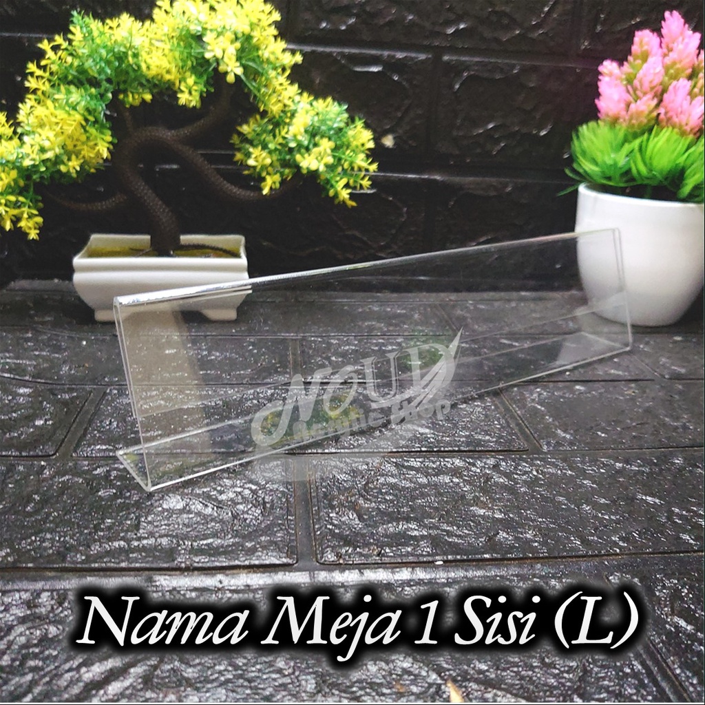 Jual Papan Nama Meja Akrilik Acrylic Name Desk Ukuran 7 X 30 Shopee