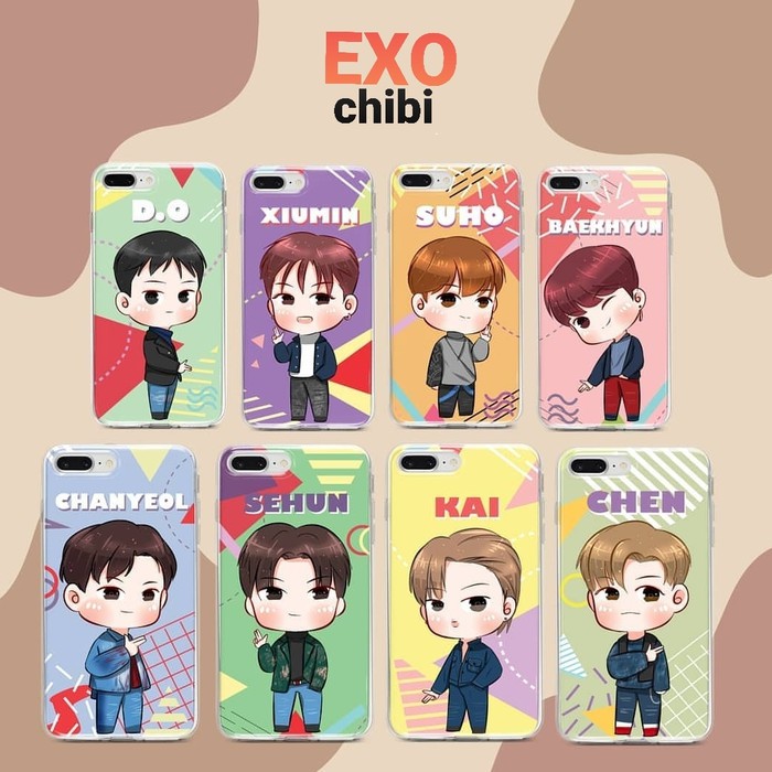 Jual Case EXO Chibi Casing Kpop Anime Version Premium Ready Smua Tipe