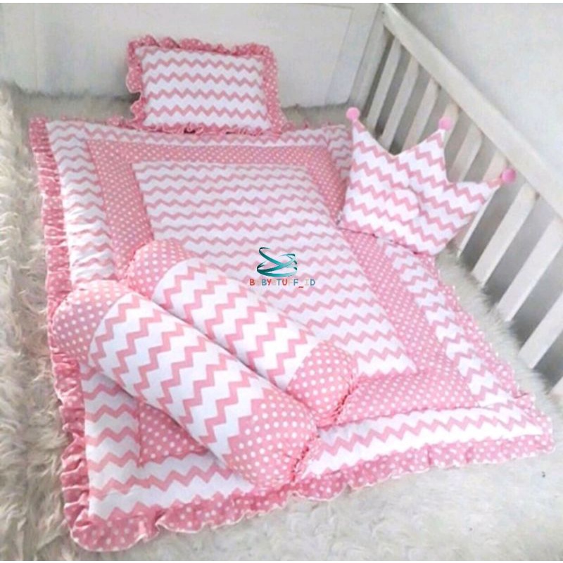 Jual Cod Bedcover Set Bayi Beding Set Bayi Bantal Guling Bayi Anti