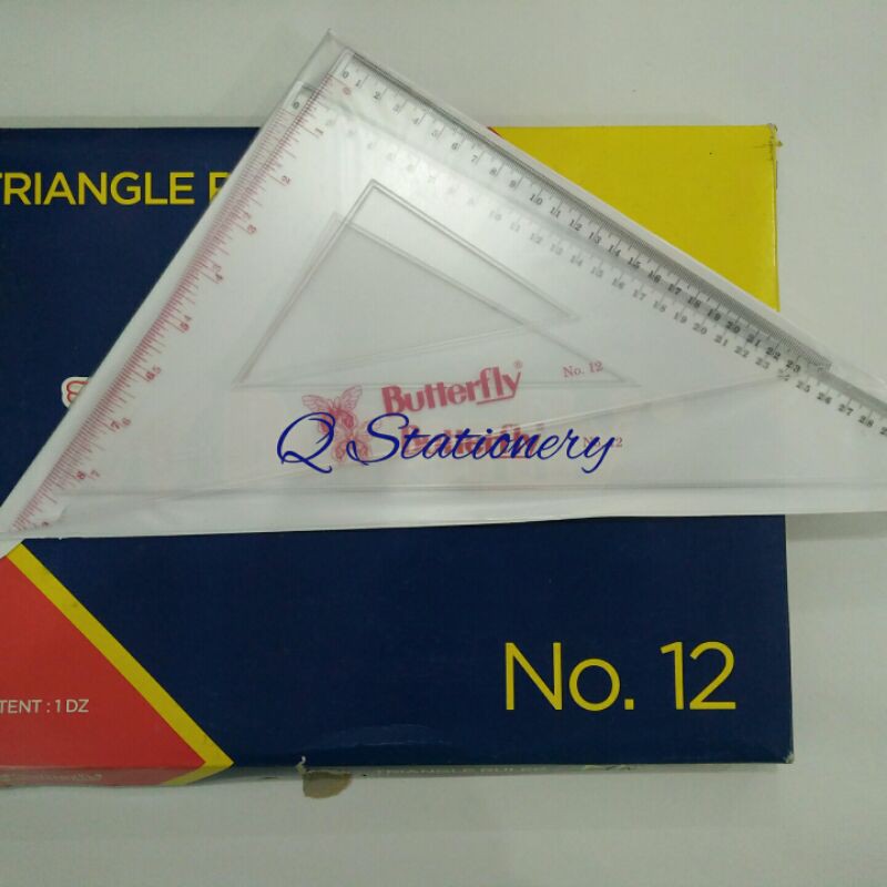 Jual Penggaris Segitiga No 12 Butterfly Shopee Indonesia