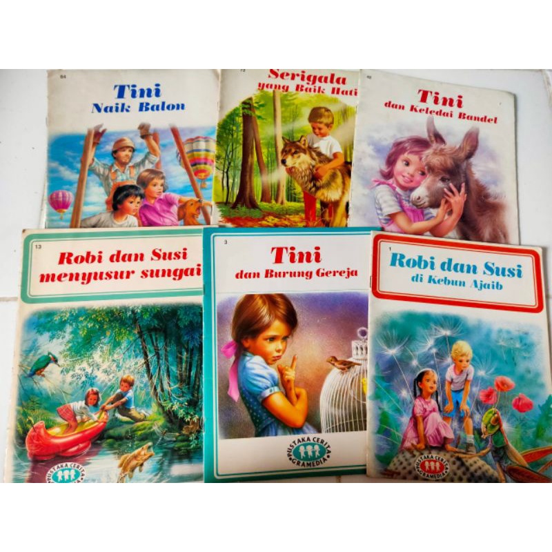 Jual Buku Cerita Pustaka Cerita Gramedia Tini Dan Lain Lain Shopee