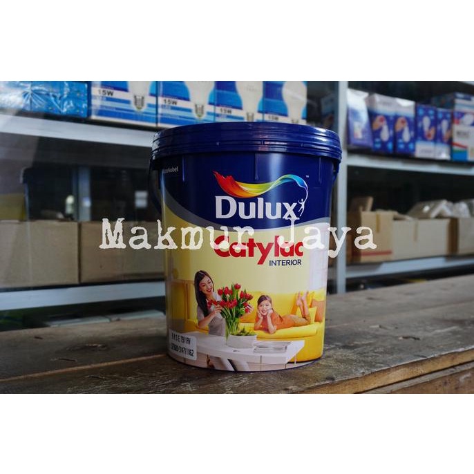 Jual Dulux Catylac Putih 1501 Galon 5 Kg Cat Tembok Interior Shopee