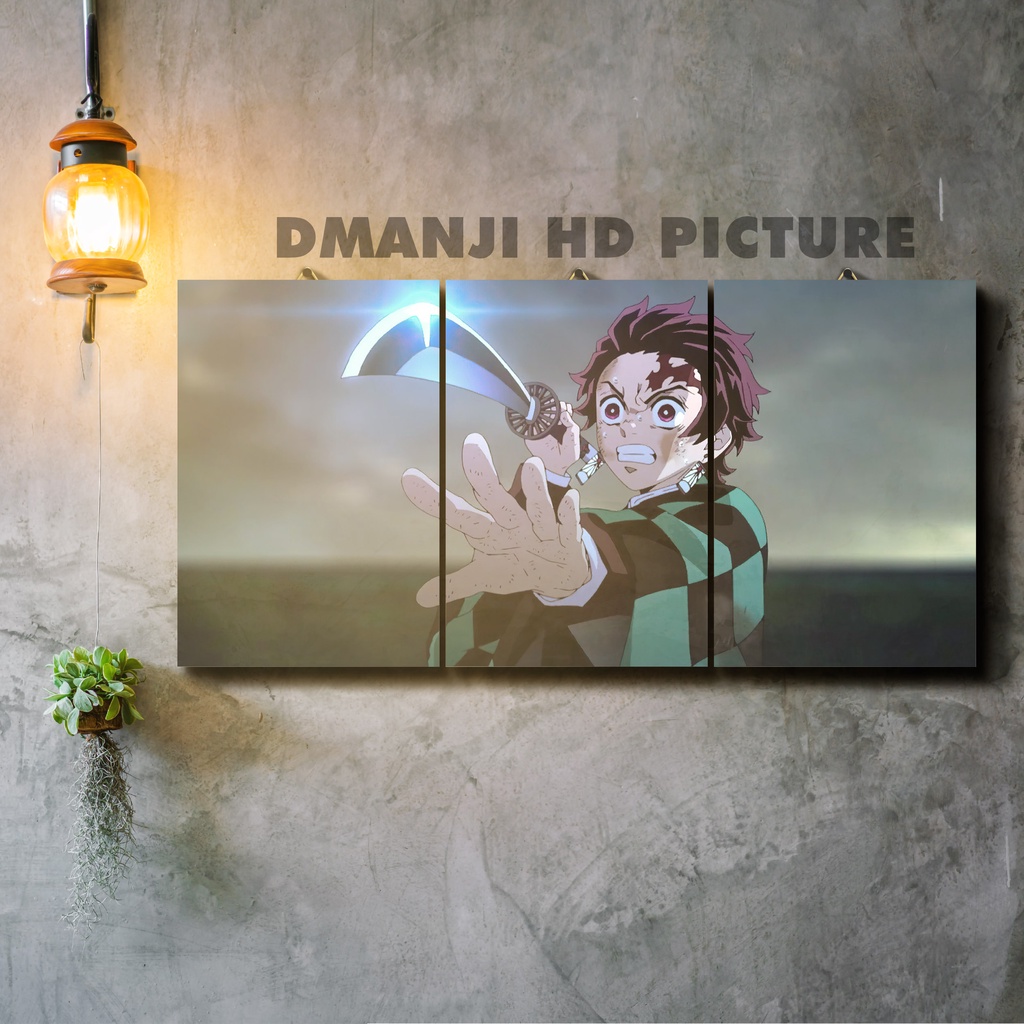 Jual Poster Kayu Multipanel Kimetsu No Yaiba Hiasan Dinding Kny