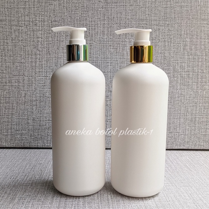 Jual Botol Pump Ml Hdpe Putih Tutup Pump Lotion Gold Silver