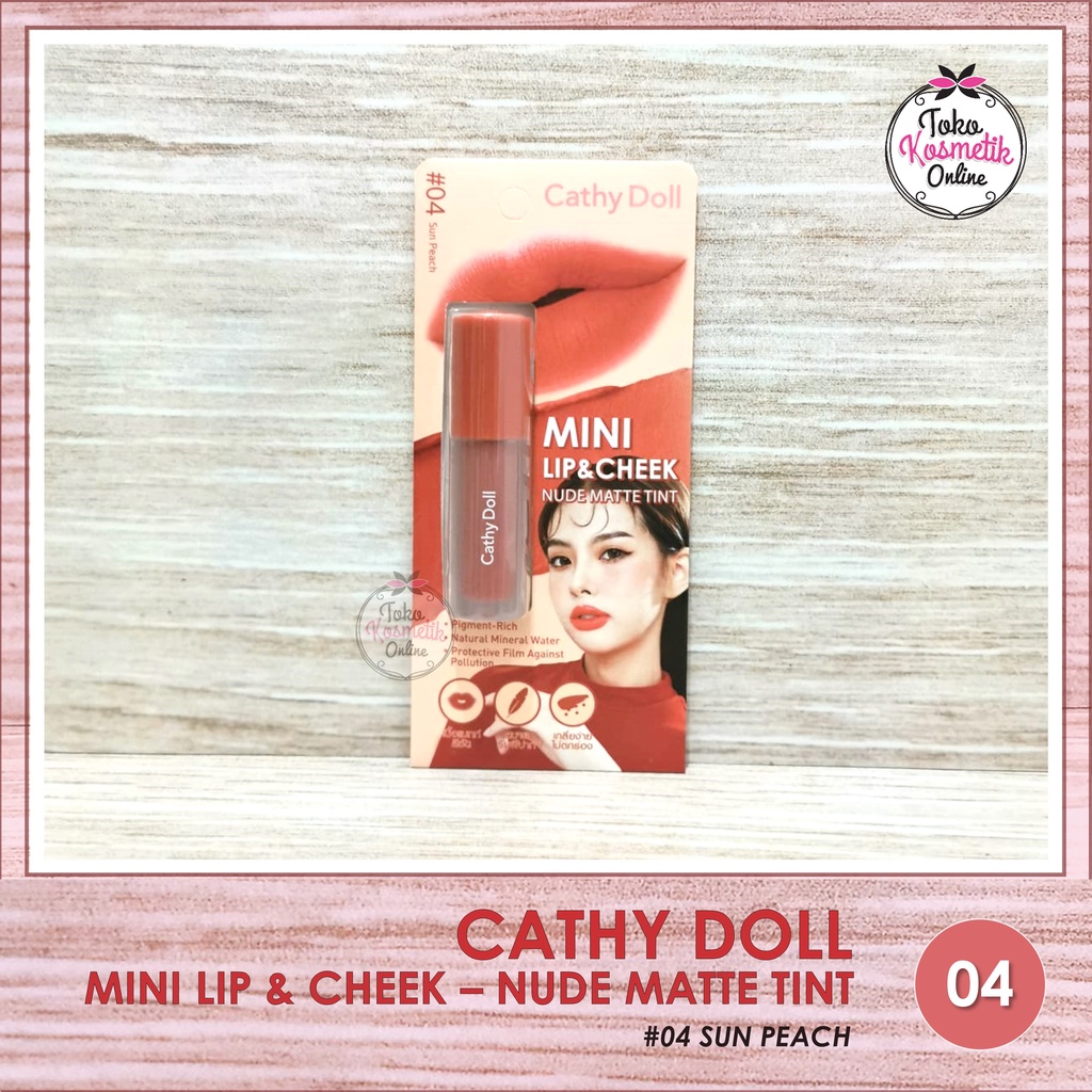 Jual CATHY DOLL MINI LIP CHEEK NUDE MATTE TINT Shopee Indonesia