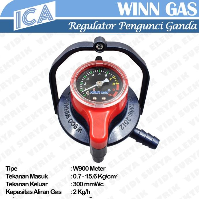 Jual Regulator Gas Pengunci Ganda Dengan Meter W Winn Shopee Indonesia