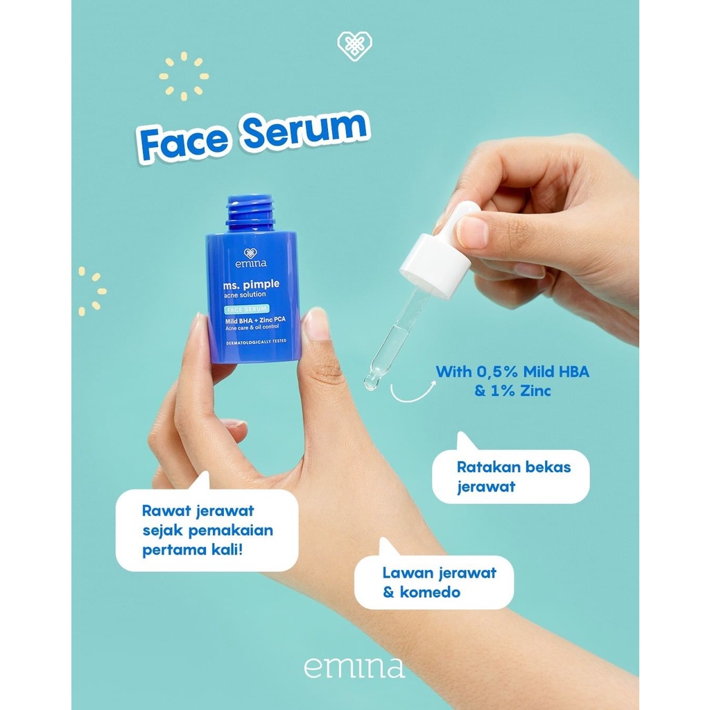 Jual Star Emina Ms Pimple Acne Solution Face Serum Ml Serum