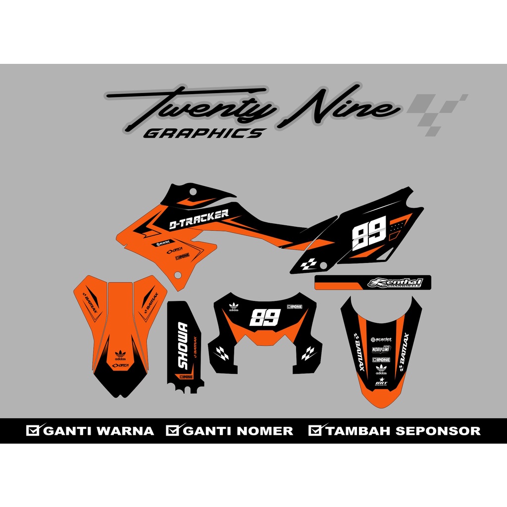 Jual Decal Sticker Supermoto Klx Dtracker Full Body Desain Costume