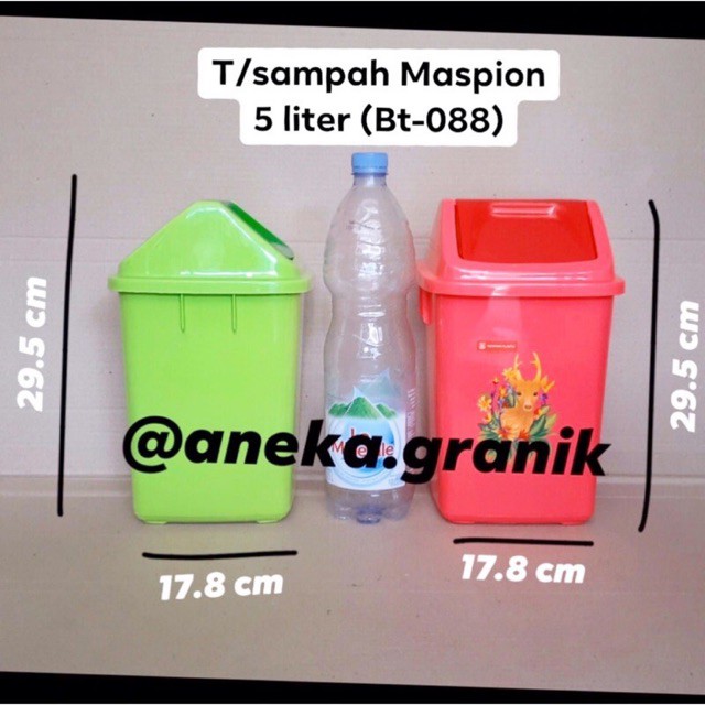 Jual Tempat Sampah Tutup Goyang Tong Sampah Cover Maspion Liter