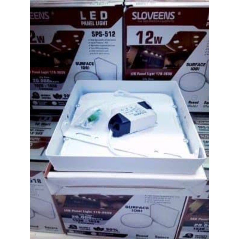 Jual Downlight Led Panel Ob Sloveens Sps Kotak Watt Shopee