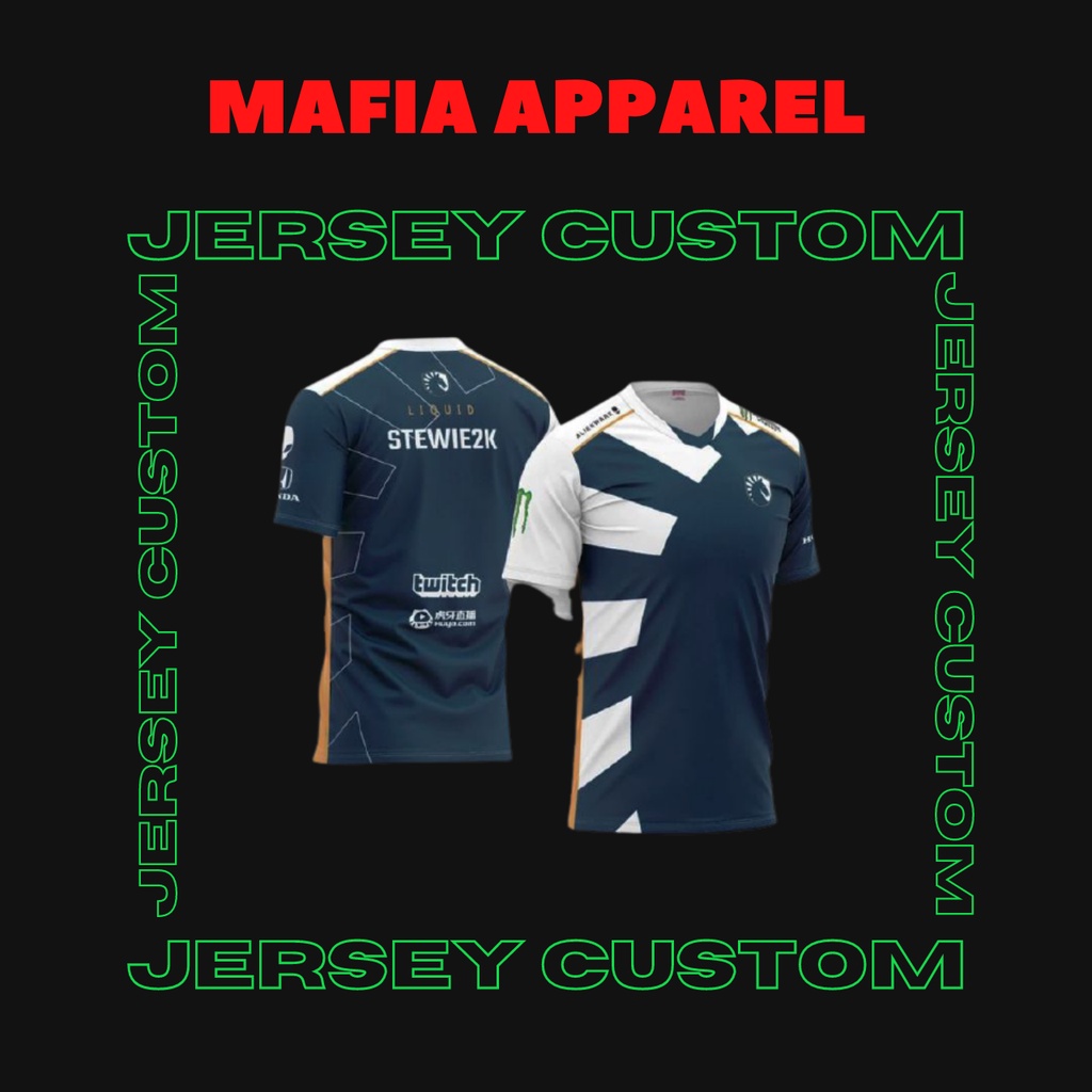 Jual Jersey Gaming Dota Liquid Custom Dryfit Shopee Indonesia