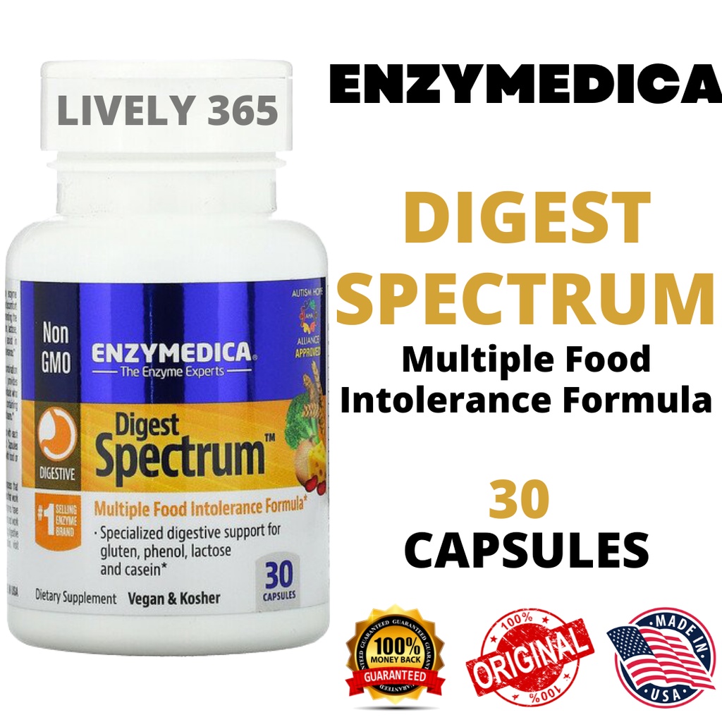 Jual Digest Spectrum Enzim Enzyme Pencernaan Enzymedica Capsules