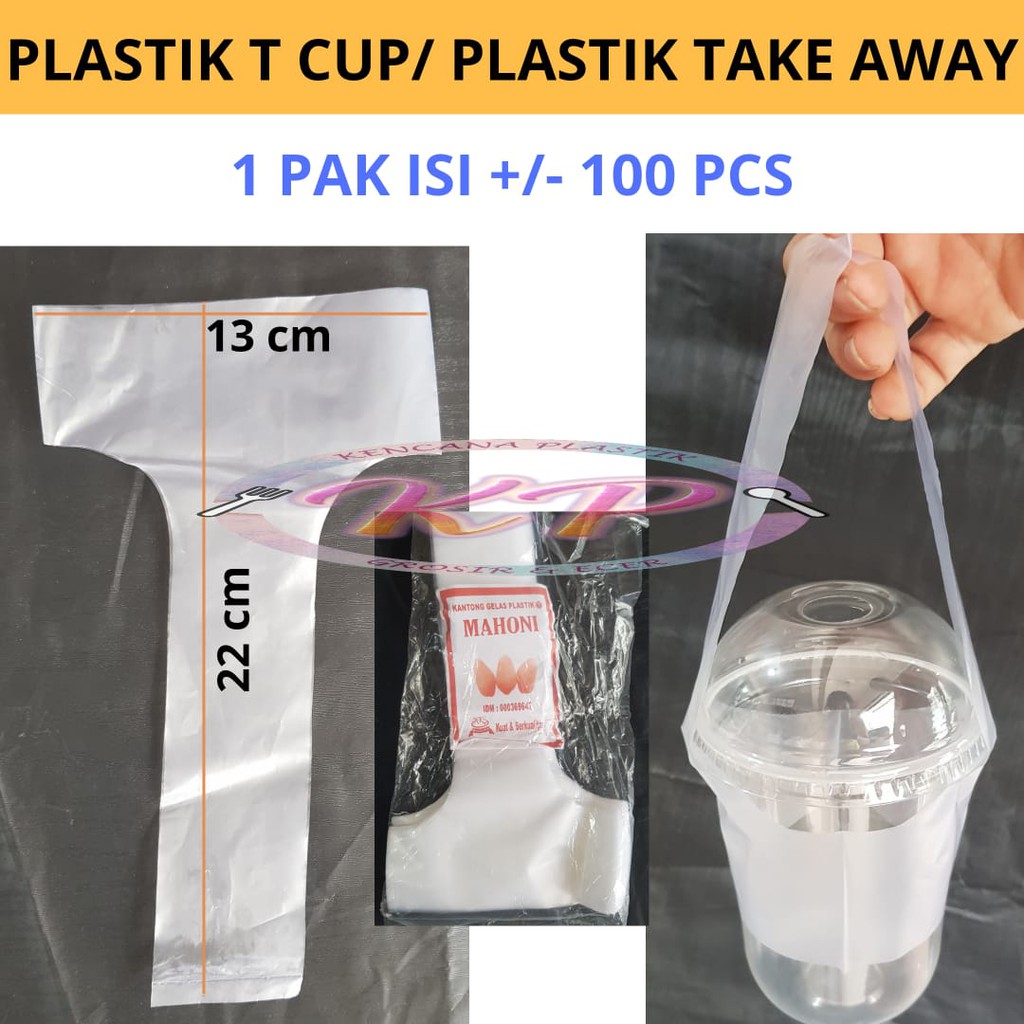 Jual Plastik Tenteng Gelas T Cup Babble Juice Plastik T Cup T Cup