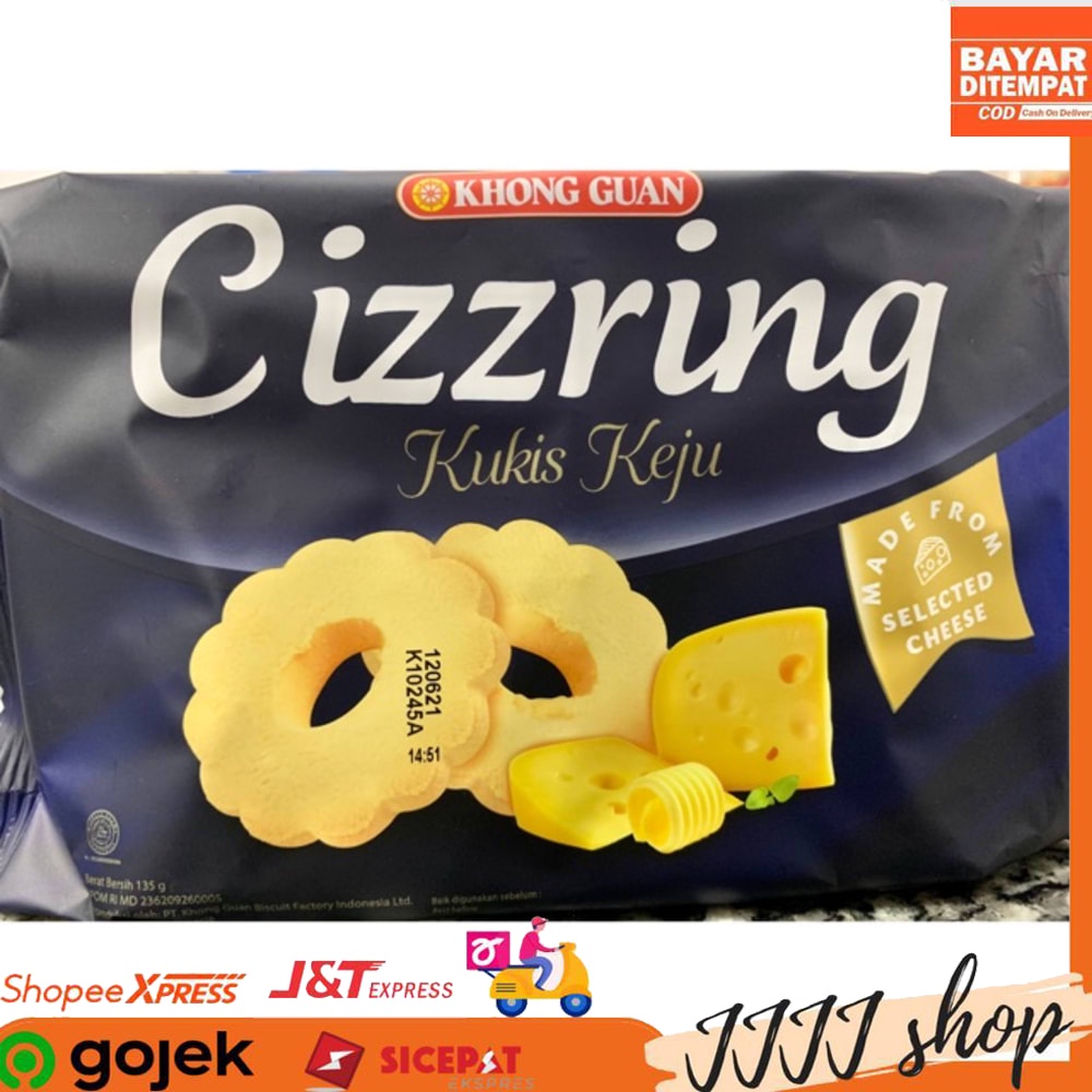 Jual Khong Guan Cizzring Biskuit Snack Cemilan Rasa Keju 135 Gr