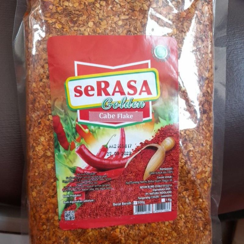 Jual BuBuk Cabe Kasar Cabe Flake SeRASA Golden 500g Shopee Indonesia