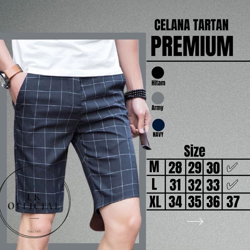 Jual Celana Panjang Pria Kotak Kotak Tartan Cowok Shopee Indonesia