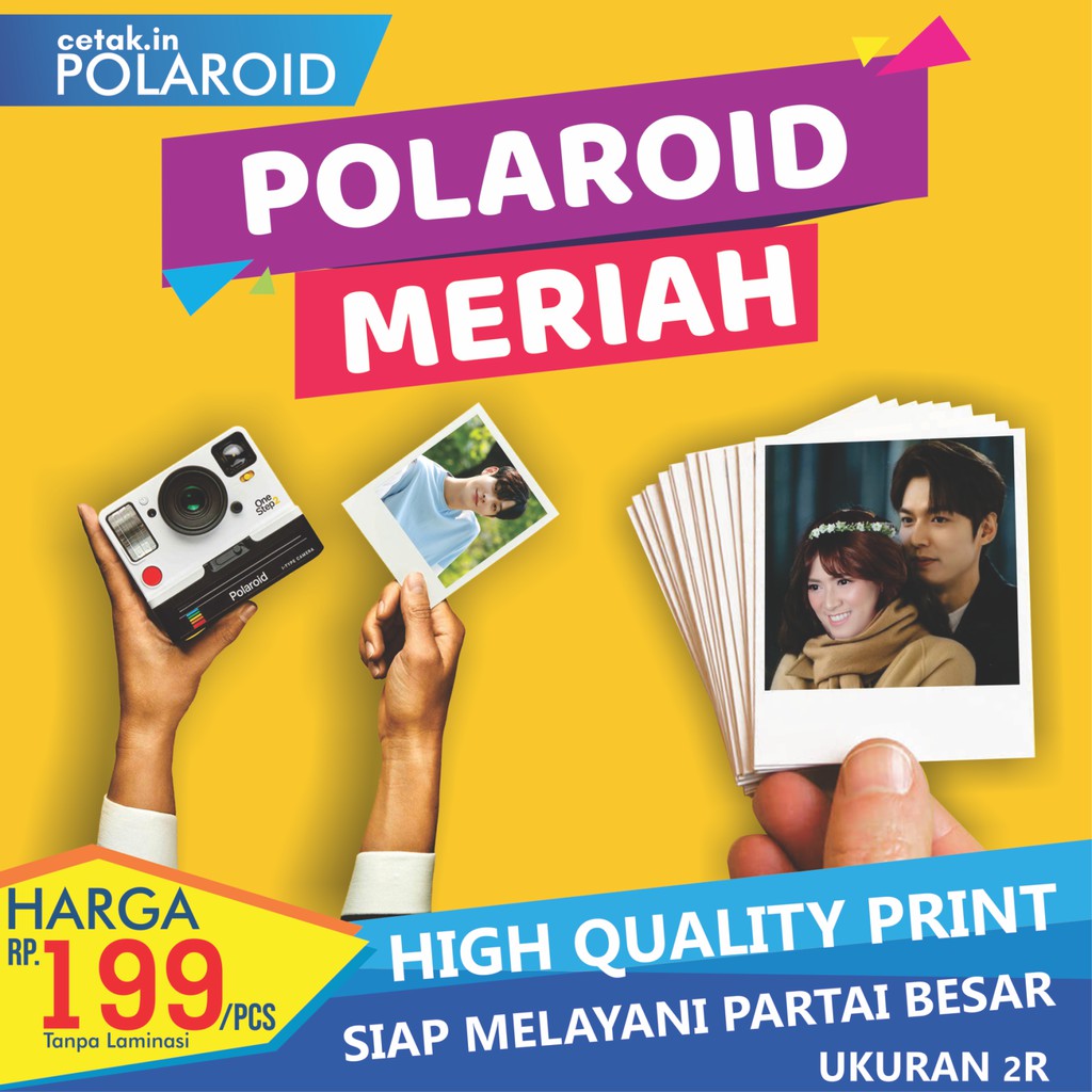 Jual Cetak Foto Polaroid 2R Banyak Bonus PROSES KILAT Shopee Indonesia