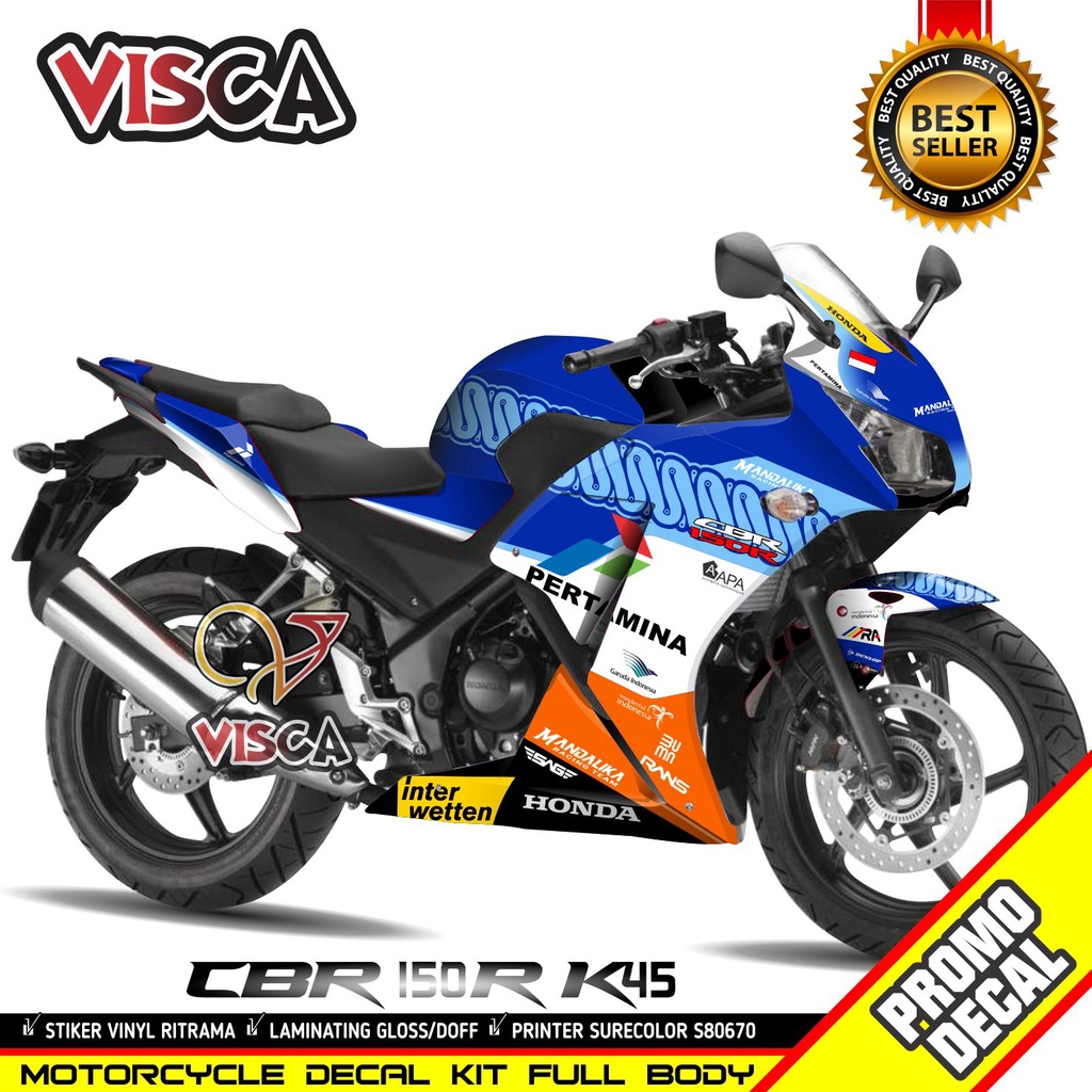 Jual Decal STICKER HONDA CBR 150R K45 Full Body Stiker Cbr 150r K45