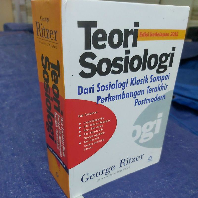 Jual Teori Sosiologi George Ritzer Edisi Kedelapan 2012 Hard Cover