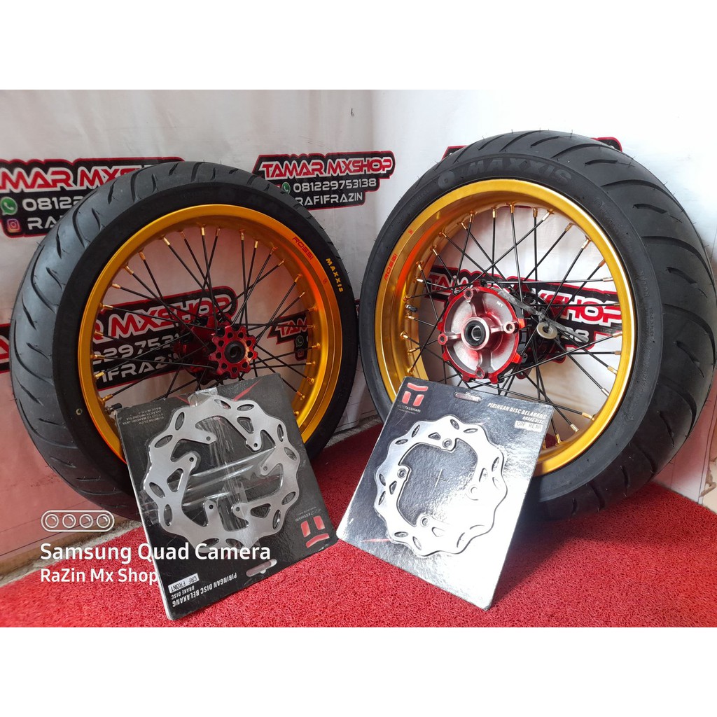 Jual Sepaket Rakitan Velg Set Ban Set Roda Set Wheelset Supermoto Honda