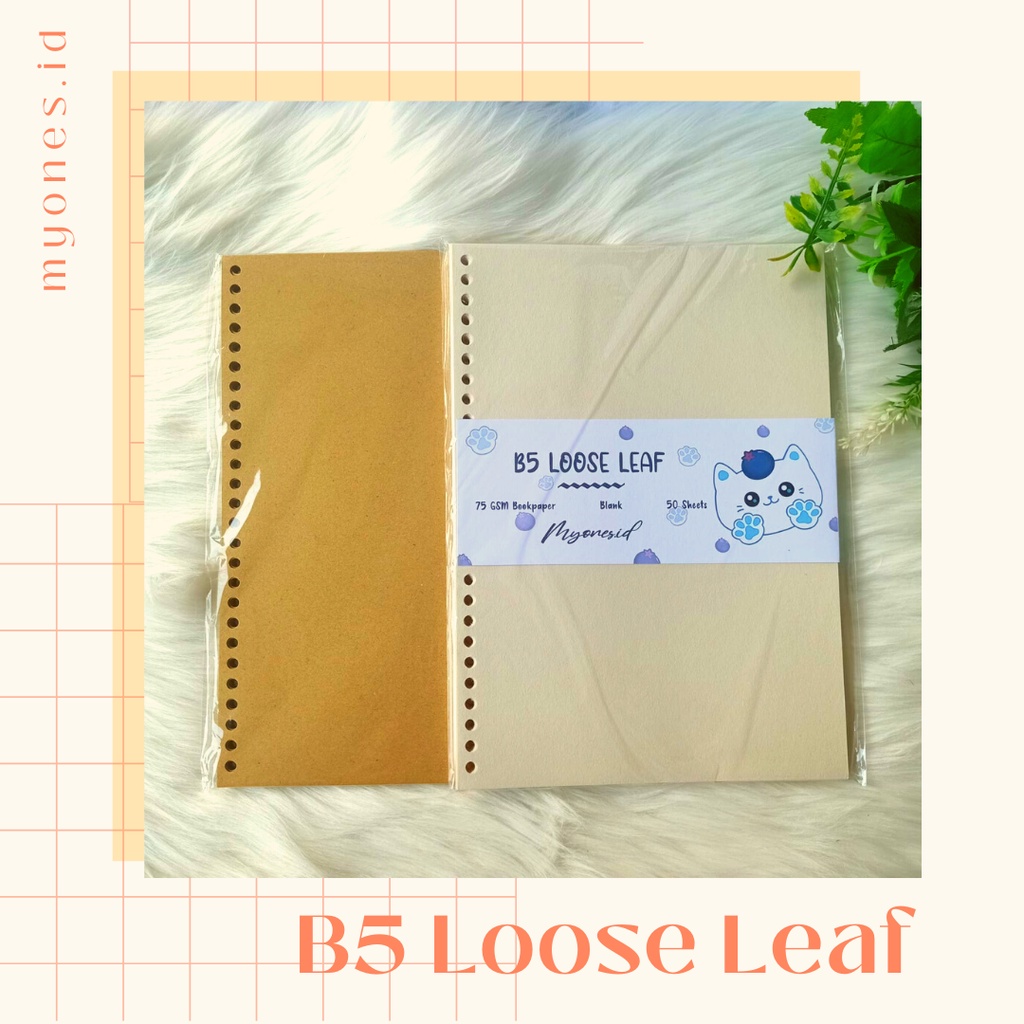 Jual LOOSE LEAF B5 BOOKPAPER 75 GSM HVS 100 GSM KERTAS FILE ISI