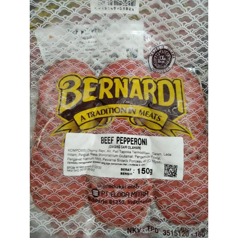 Jual Bernardi Beef Pepperoni 150gr Shopee Indonesia