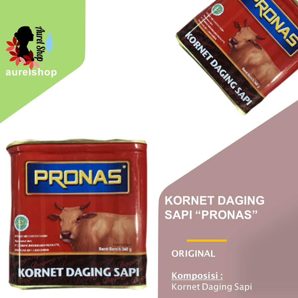 Jual Pronas Kornet Daging Sapi Kemasan Kaleng Gram Shopee Indonesia