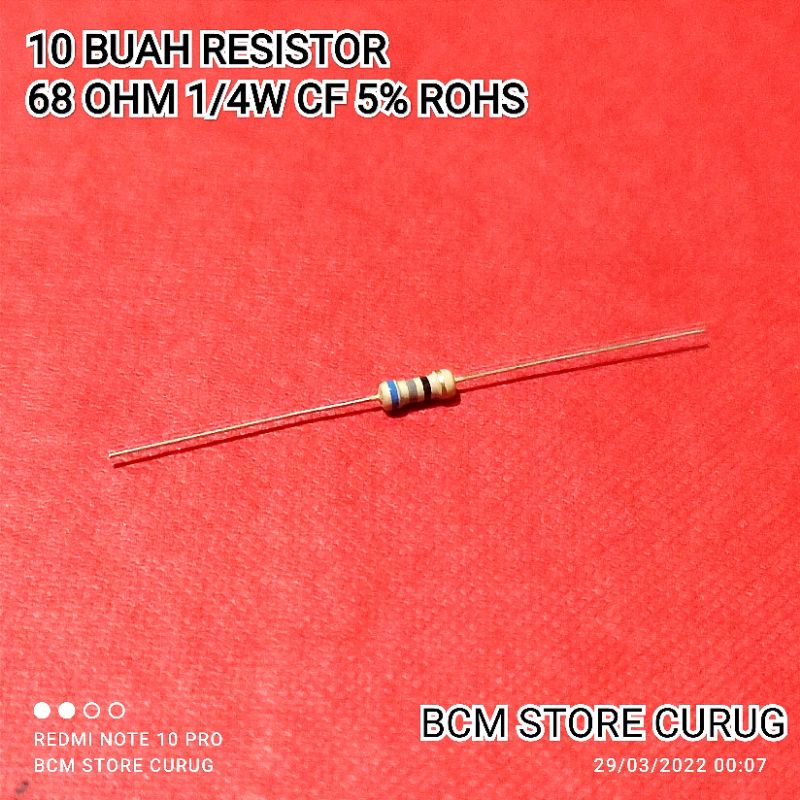 Jual Buah Resistor Ohm W Cf Rohs Shopee Indonesia