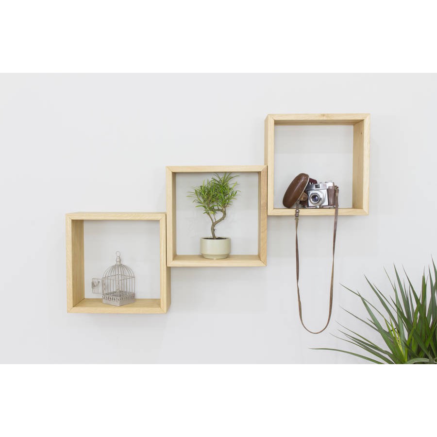 Jual Rak Kayu Kotak Ambalan Jati Belanda Square Shelves Cm Rak Buku