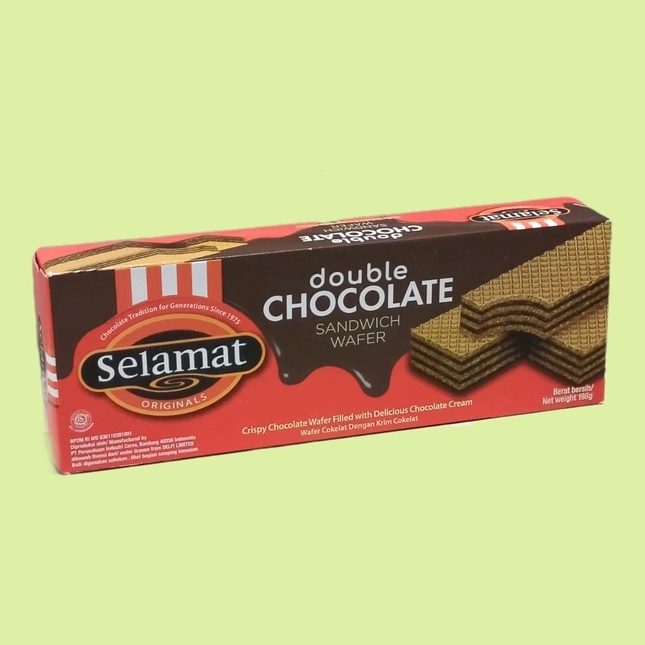 Jual Selamat Double Chocolate Wafer G Shopee Indonesia