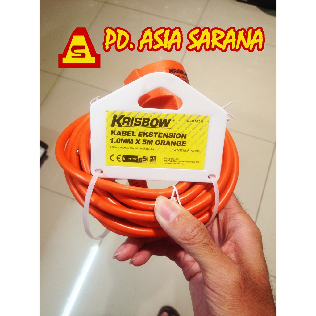 Jual Cable Extender Mm X M Cable Extension Stopkontak Kabel Krisbow