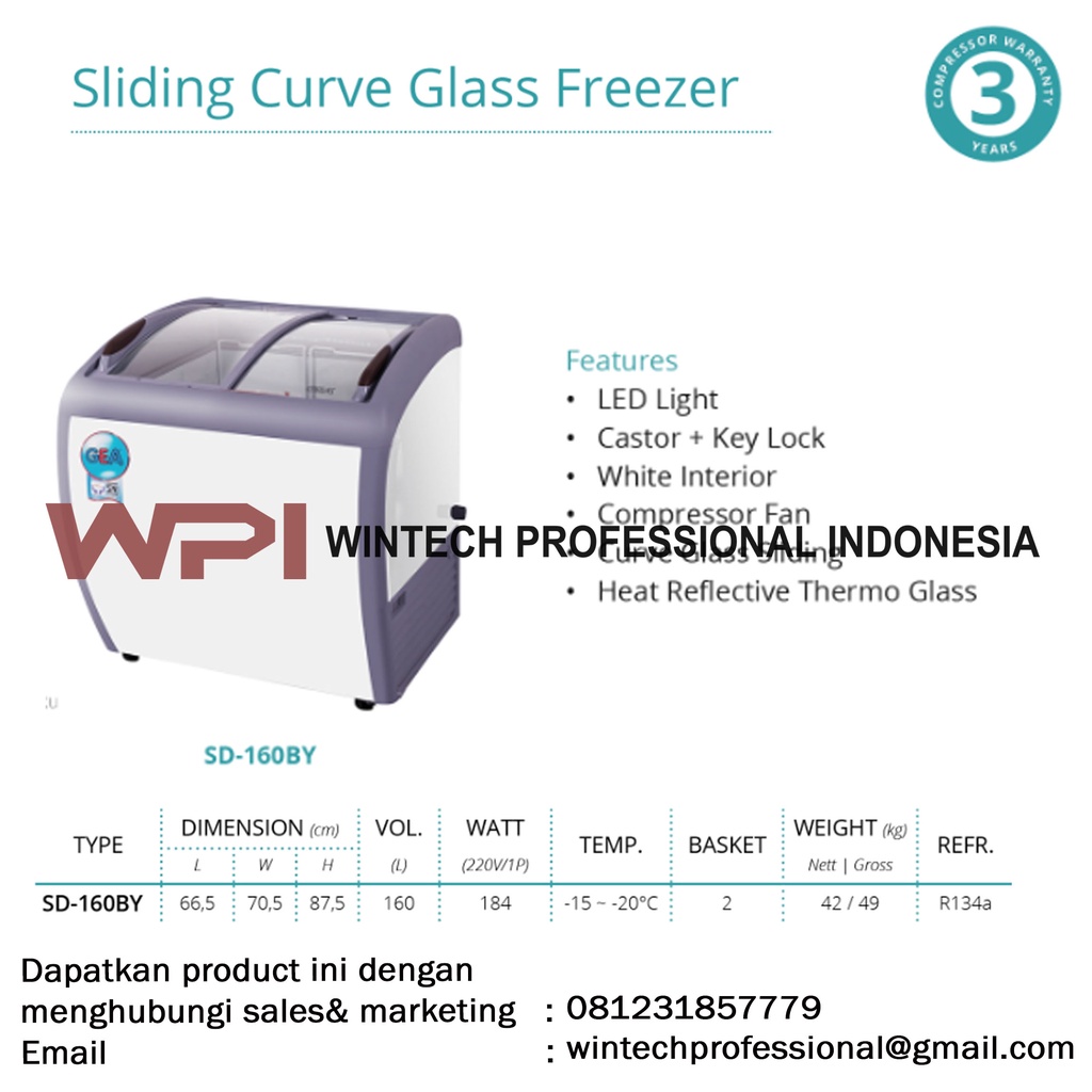 Jual Gea Sd By Sliding Curve Glass Freezer Freezer Kaca Cembung