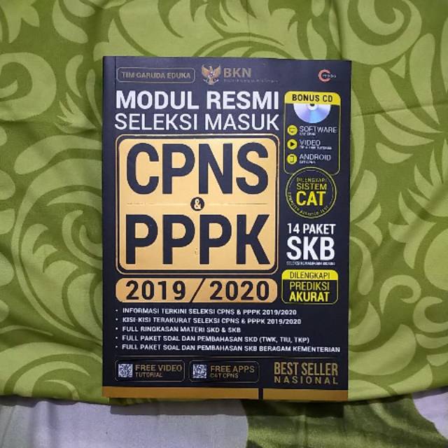 Jual MODUL RESMI SELEKSI MASUK CPNS PPPK 2019 2020 Original