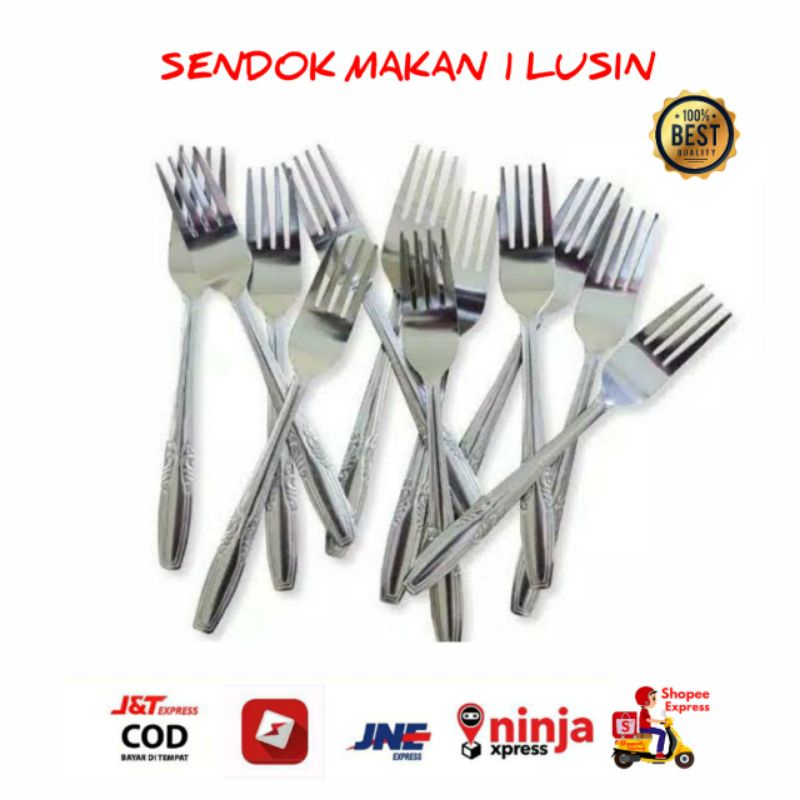 Jual Garpu Makan Stainless Tebal Isi Lusin Pcs Shopee Indonesia