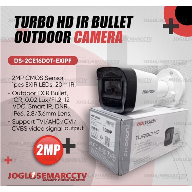 Jual Hikvision Cctv Turbo Hd Ir Bullet Outdoor Mp Camera Ds Ce D T