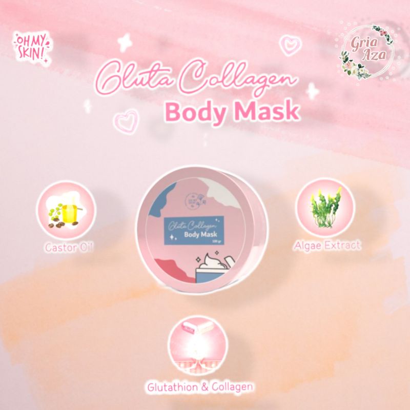 Jual Gluta Collagen Body Mask Oh My Skin Shopee Indonesia