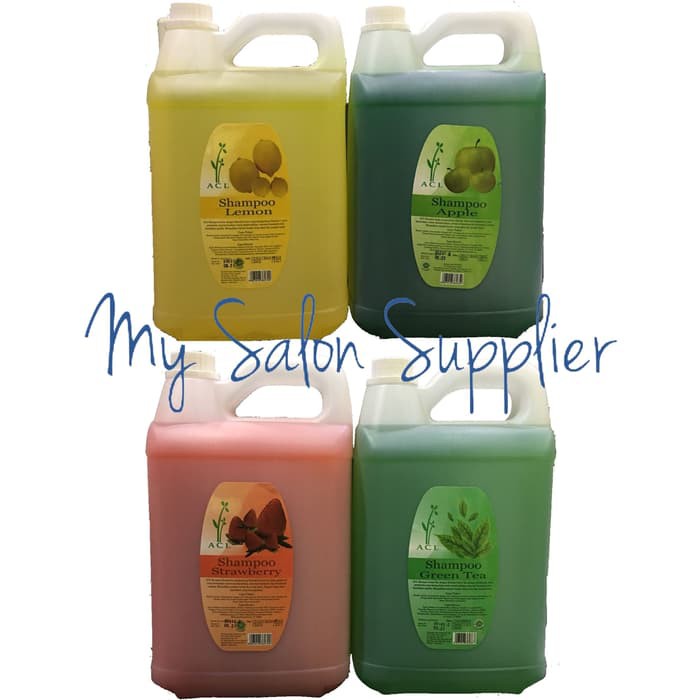 Jual ACL Shampoo 5 Ltr 5L Apel Lemon Strawberry Green Tea