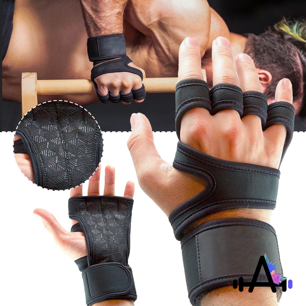 Jual Pair Weight Lifting Gloves Women Men Fitness Sports Body