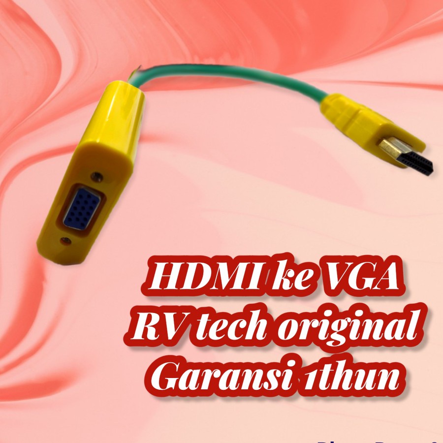 Jual Rv Tech Converter Hdmi To Vga Kabel Concetor Hdmi To Vga Original