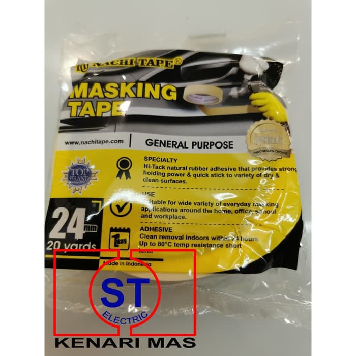 Jual Dijual Nachi Masking Tape 24mm Lakban Kertas Plakban Selotip